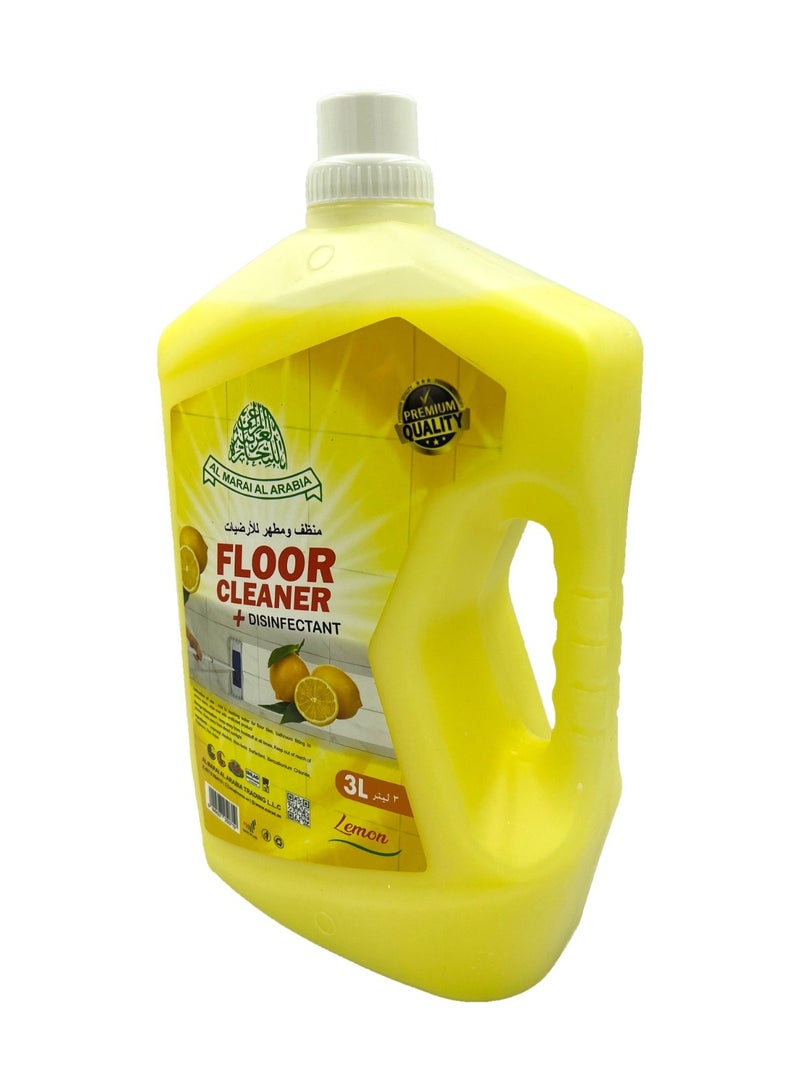 AL MARAI AL ARABIA ALMARAI ALARABIA Floor Cleaner & Disinfectant Lemon 3 Liters - Image 3