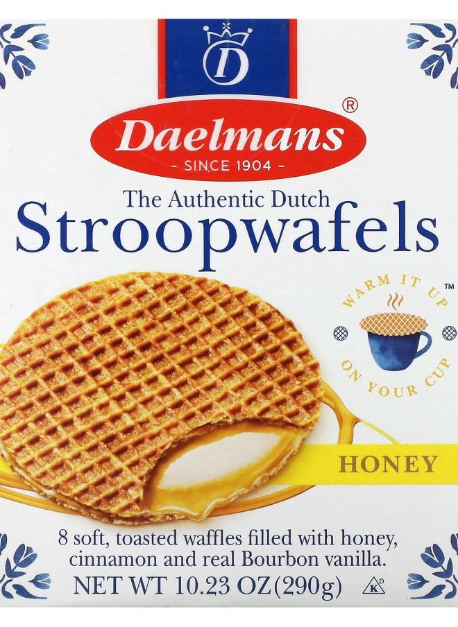 Daelmans - Stroopwafels Honey 8 Waffles 10.23 oz (290 g) - Image 1