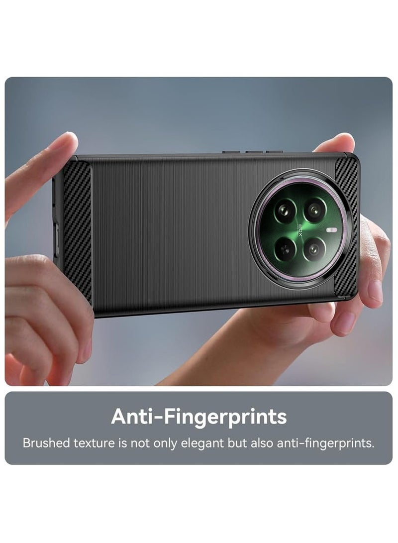 دبليو تيك غطاء حماية واقٍ من السيليكون الناعم لهاتف Realme 12+ / 12 Plus 5G 2024 أسود - Image 4