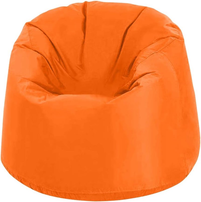 Ultra Soft Bean Bag Chair With Waterproof Fabric For Kids & Adults (Small, Orange)