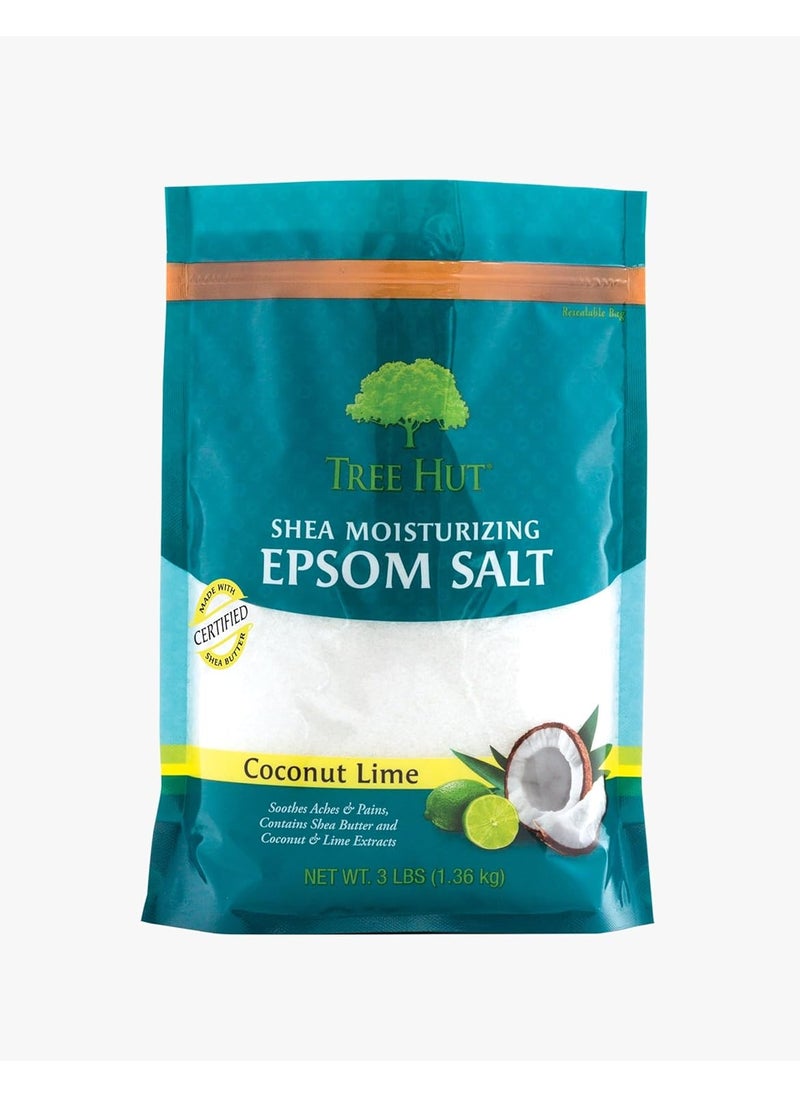 Tree Hut Tree Hut Shea Moisturizing Epsom Salt Coconut Lime 3Ibs Ultra Hydrating Epsom for Nourishing Essential Body Care 