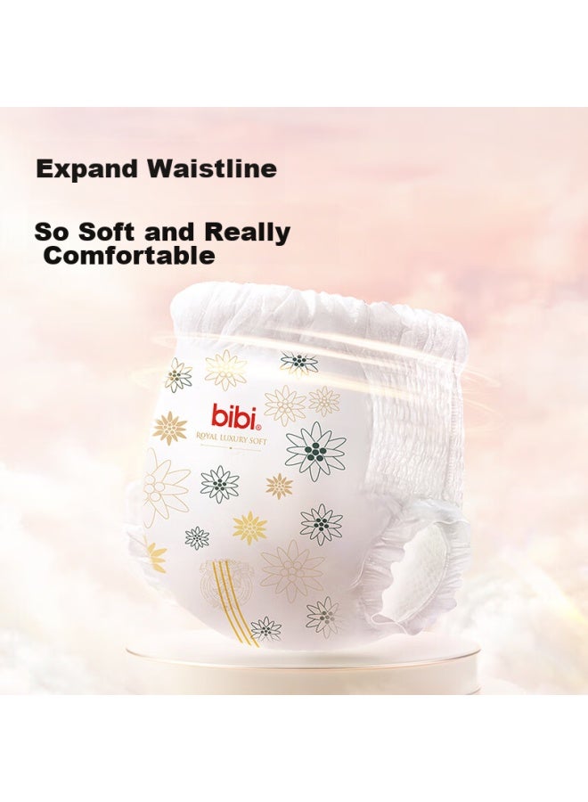 Bibi Royal Luxurious Soft Baby Growth Pants, Size L, 72 Pieces , Ultra-thin, Breathable, No Stuffy, Night Use Diapers - Image 2