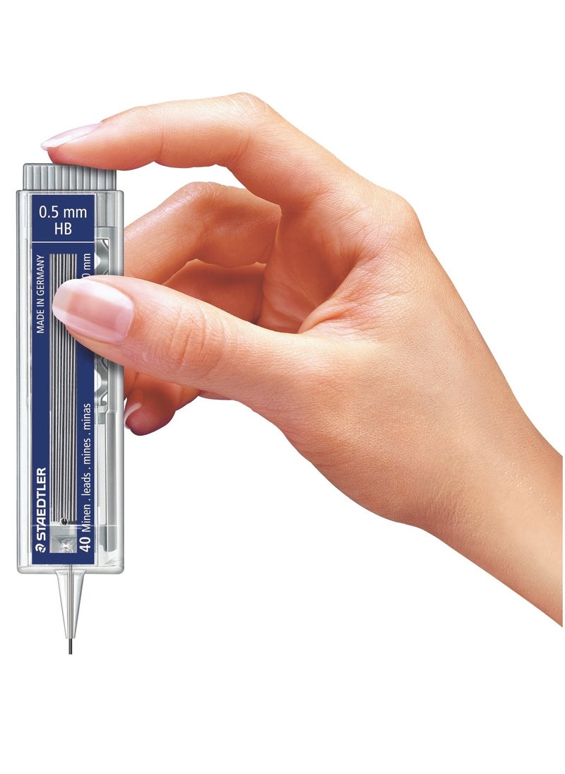 STAEDTLER 40 قطعة من أقلام الرصاص الميكانيكية HB مقاس 0.5 مم  - Image 3