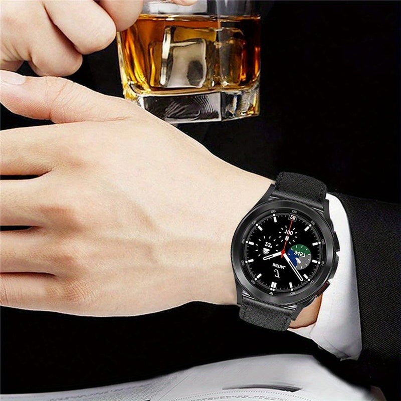 Genuine Leather Band Compatible With Whoop 4.0 Black Business Strap For Men And Women Holiday Gift Set 10 Pieces - Image 5