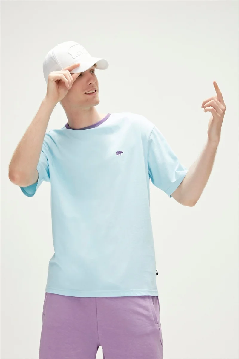 باد بير Adios T-Shirt Sky Blue Basic Men's T-Shirt10