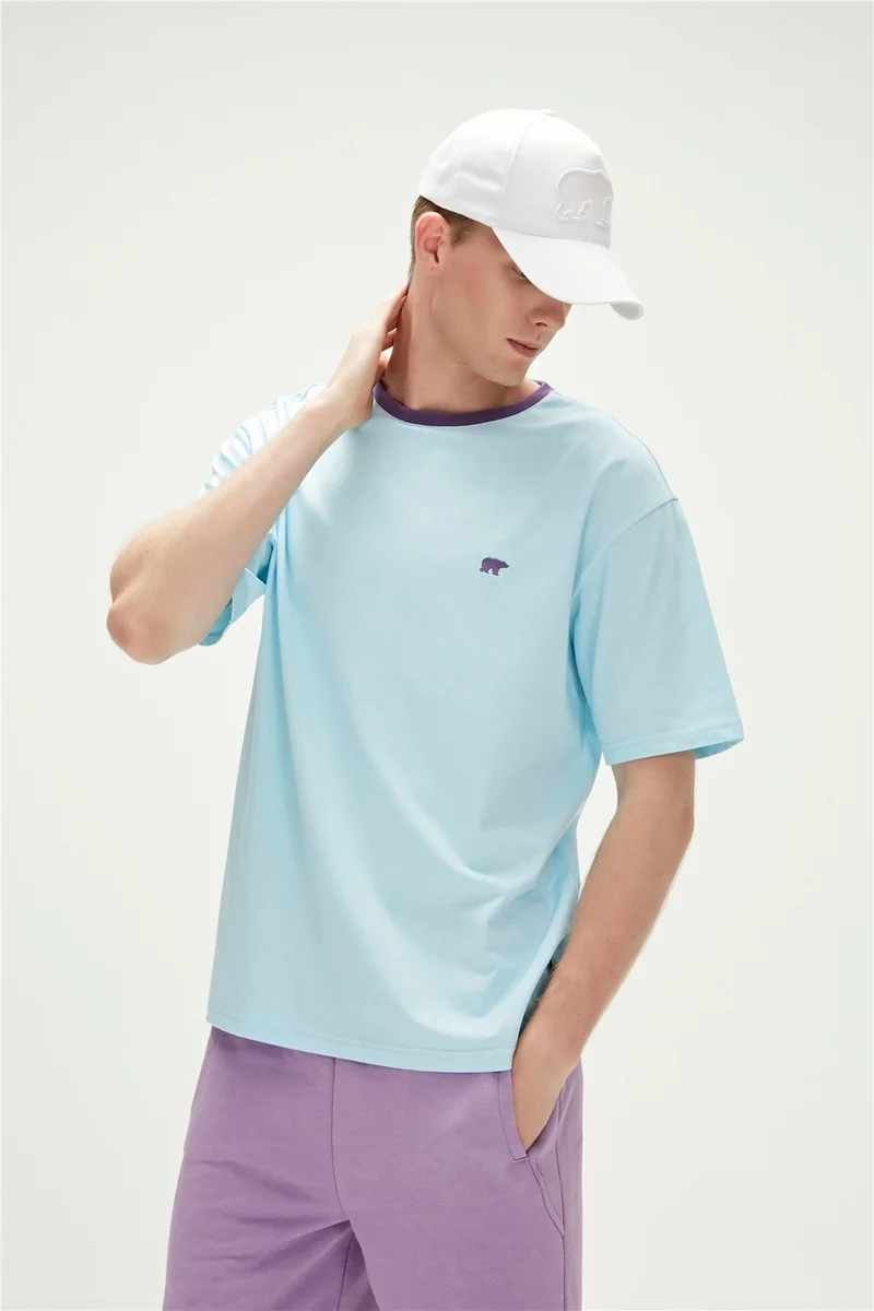 باد بير Adios T-Shirt Sky Blue Basic Men's T-Shirt10