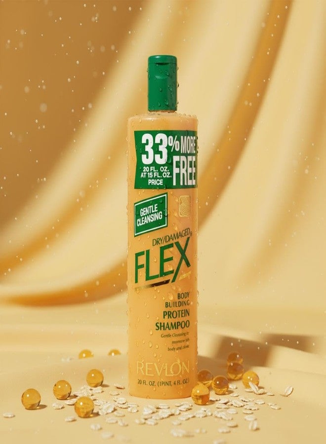 Revlon Protein Shampoo for Dry & Damaged Hair – Moisturising, Anti-Breakage Formula with Protein for Smooth, Shiny & Healthy Hair – Repairs Damage & Adds Bounce – 592 ml - Image 2