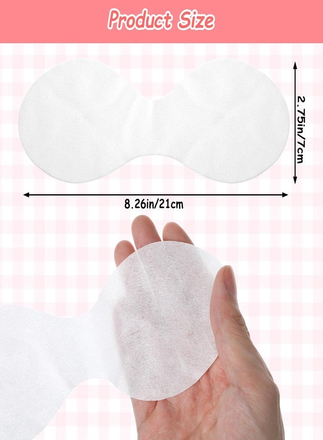 ValueBargain 100 Sheets Eye Covers for Facials, Non Woven Disposable Eye Mask Cotton, DIY Eye Mask Sheets for Skincare Wrap Moisture Retention - Image 2