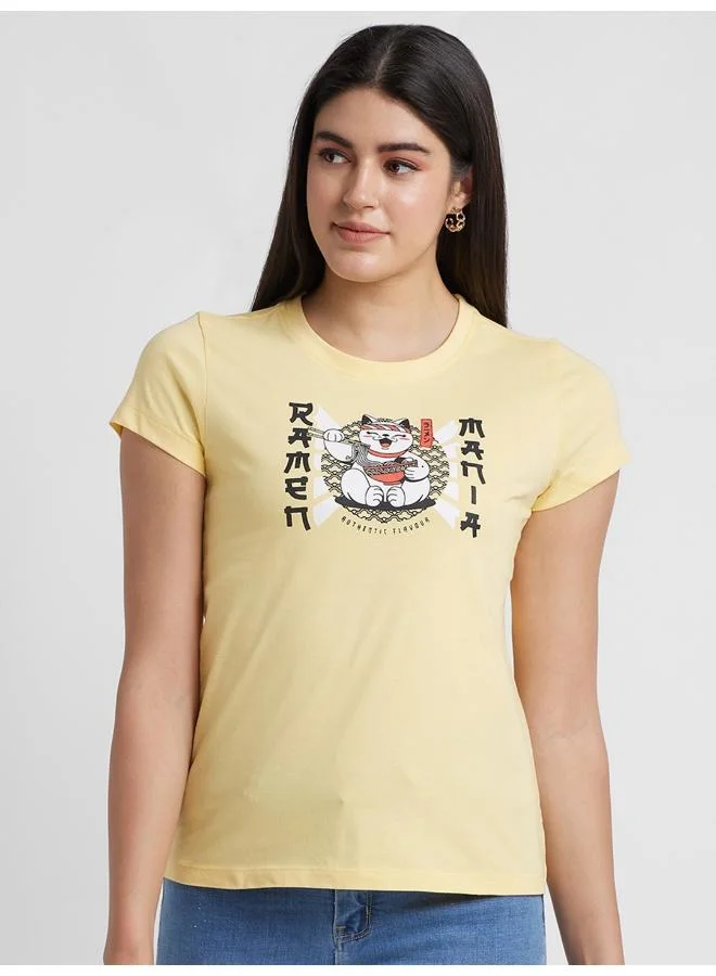 globus Globus Women Typography Printed T-Shirt