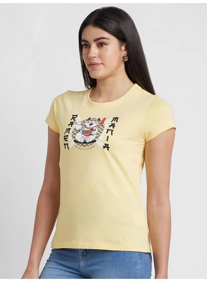 globus Globus Women Typography Printed T-Shirt