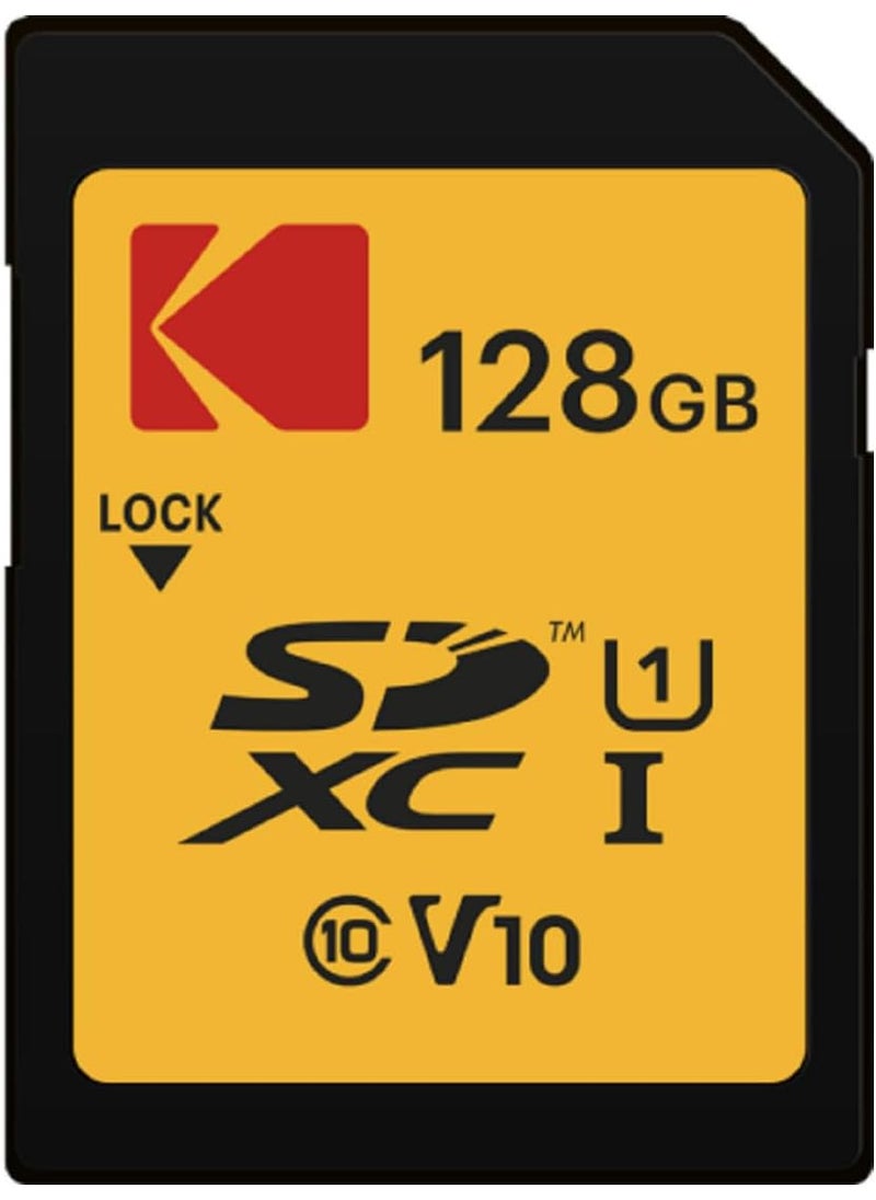 Kodak KODAK SDXC Card 128GB UHSI U1 V10 Premium up to 85MBs Read Speed for Full HD Video and HighResolution Pictures Compatible with SDXC Standard  EKMSD128GXC10K  - Image 1