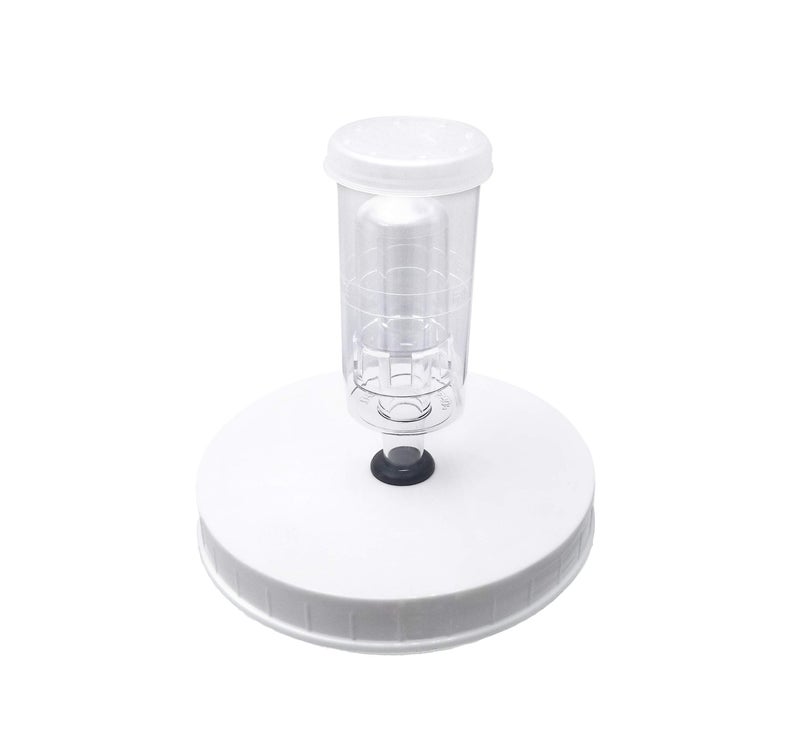 Fermentaholics غطاء تخمير قياسي بسعة جالون واحد من فيرمنتاهوليكس مع حشوة محكمة الإغلاق وقفل هواء لتحويل جرة الجالون إلى جهاز تخمير بيرة كومبوتشا صلبة نبيذ عصير جالون مع قفل هواء من 3 قطع