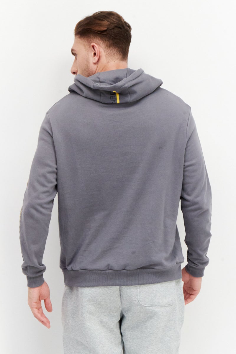 Ufc Men Sportswear Fit Long Sleeves Running Sweatshirt, Grey - Image 4