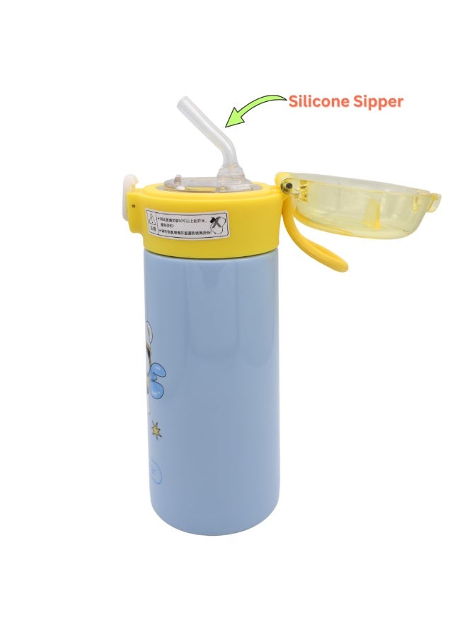 Twisoo Leakproof Double‑Wall Vacuum Sippy Cup Stainless Steel Insulated Travel Water Bottle for Kids, Hot or Cold, Durable Portable Spill‑Proof Bottle for School & Outdoors 330 ml - Image 2