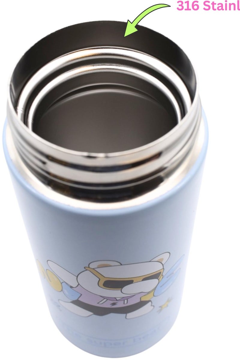 Twisoo Leakproof Double‑Wall Vacuum Sippy Cup Stainless Steel Insulated Travel Water Bottle for Kids, Hot or Cold, Durable Portable Spill‑Proof Bottle for School & Outdoors 330 ml - Image 5