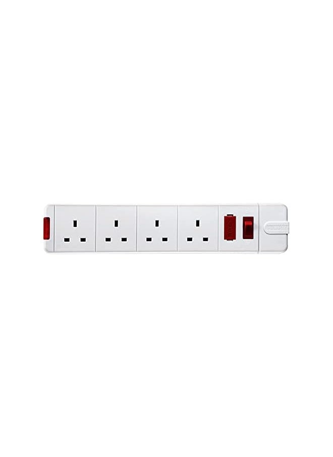 PROMASS Heavy Duty Extension Cord with Switch, Fuse and Indicator - White,4m  - Image 3