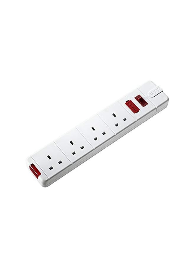 PROMASS Heavy Duty Extension Cord with Switch, Fuse and Indicator - White,4m  - Image 2