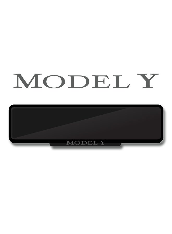 DXBSTAMPS Custom Tesla Model Y Number Plate Frame – Matte Black Finish – 3 Size Options – Strong Tape Mount – Sleek Tesla Aesthetic  - Image 1