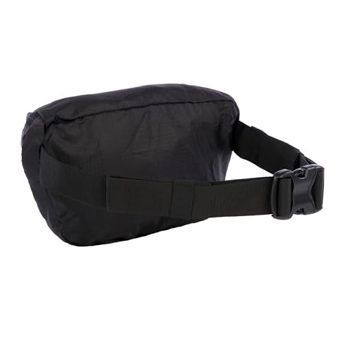 Eddie Bauer Stowaway Packable Waistpack Sling Fanny Pack Travel Foldable Lightweight Outdoor 1L Ripstop Polyester Onyx Black - Image 3