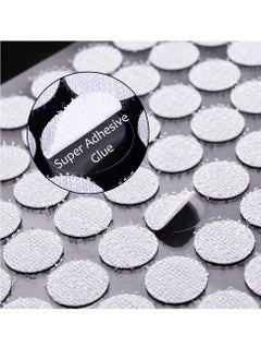 KASTWAVE Self Adhesive Dots Tapes Sticky Back Coins Dots with Hook and Loop Velcro Round Pads 20mm Diameter Strong Waterproof Round Dot Dots with Adhesive for Home Office School 300Pcs (150 Pairs)  - Image 2