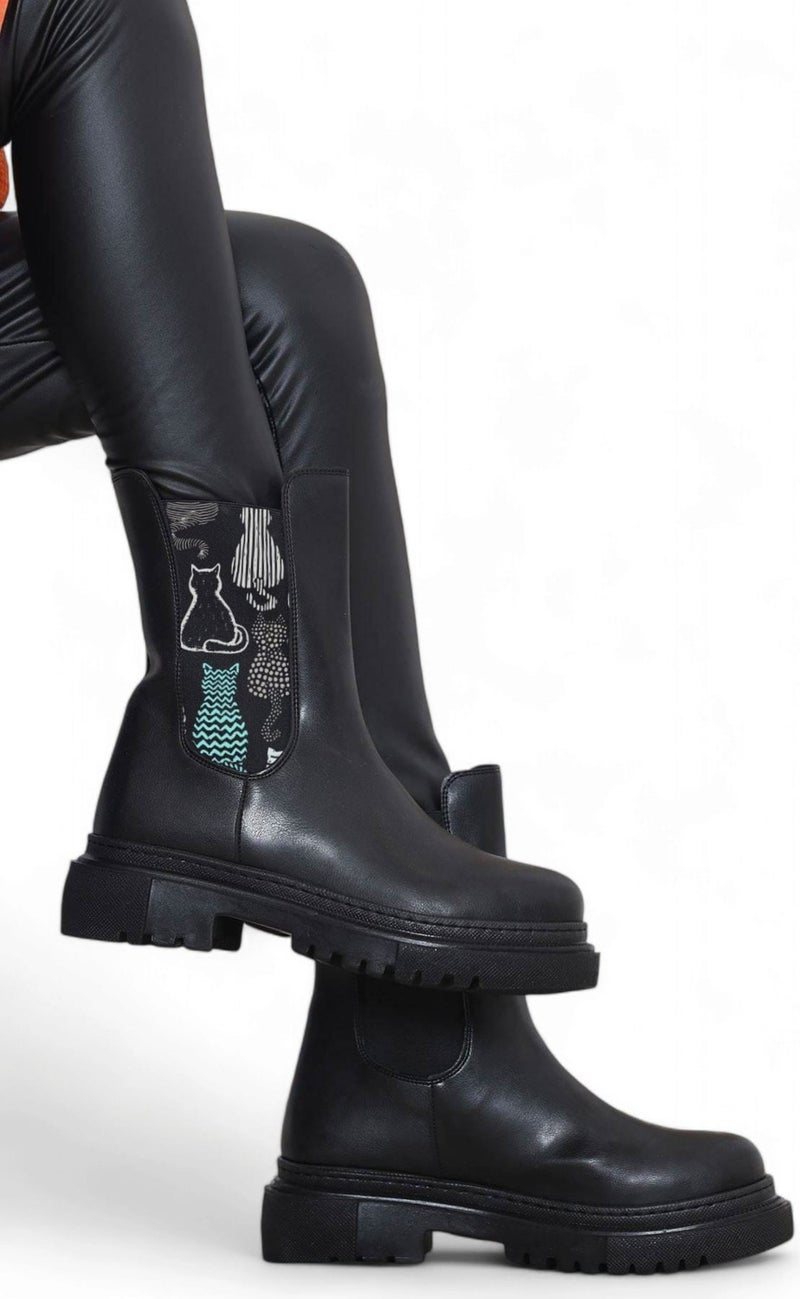 Lideral Comfortable Mold Non-Slip Sole Warm Lining Elastic Women's Boots  - Image 3