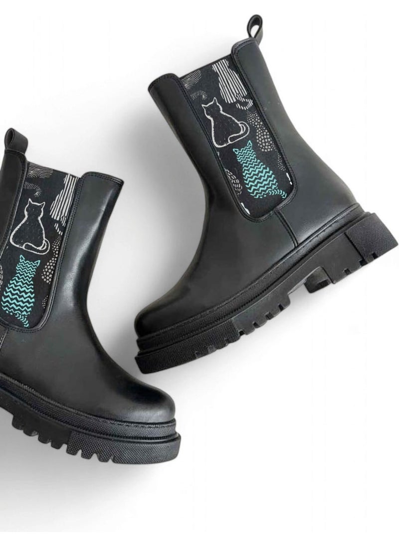 Lideral Comfortable Mold Non-Slip Sole Warm Lining Elastic Women's Boots  - Image 2