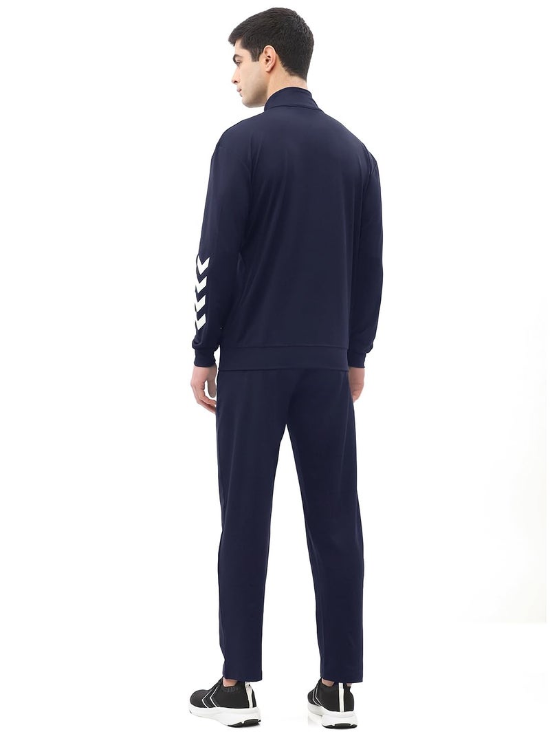 hummel Promo Men's All weather Regular Fit Track Suit with Zipper and Pockets Comfortable Breathable Stretchable Soft Fabric For Everyday Use Ideal for Gym Training or Running Loungwear - Image 4