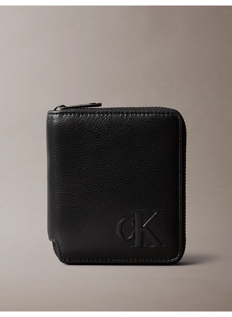 محفظة ثنائية الطي بسحّاب