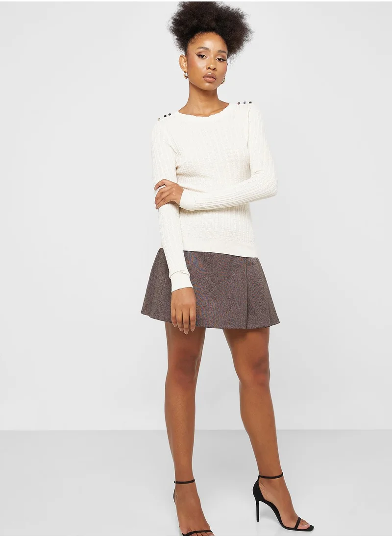 VERO MODA Crew Neck Knitted Sweater