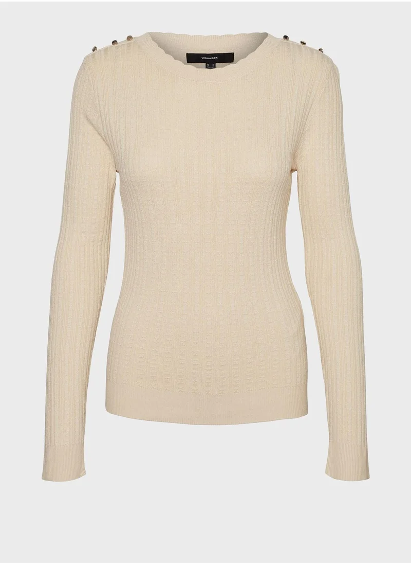 VERO MODA Crew Neck Knitted Sweater