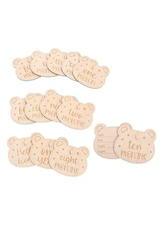 14Pcs Milestone Cards for Newborns Monthly Growth Signs Photo Props Capture Precious Moments - Image 1