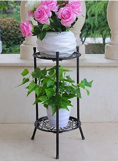 URbazaar Metal Plant Stand, Two-tier Flower Display Shelf, Indoor Flower Plant Rack, Iron Plant Stand Pot Stands Flower Pot Holde for Home,office  - Image 4
