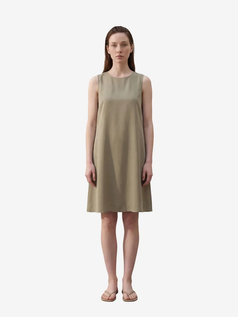 MY FASHION Sleeveless Mini Dress with Pockets