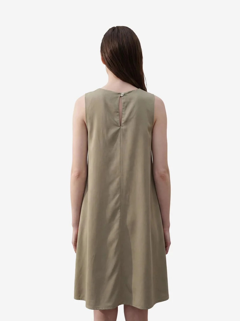 MY FASHION Mint Green MY FASHION Sleeveless Mini Dress with Pockets for Women | Best Price UAE
