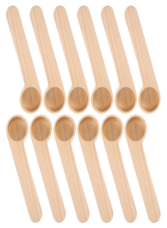 XLIUAX 12 Pcs Wooden Coffee Spoons, Tablespoon Measuring Scoop with Bag Sealer Clip for Ground Beans, Espresso Coffee, Tea, Sugar, Salt Home Kitchen Tools Utensils - Image 1