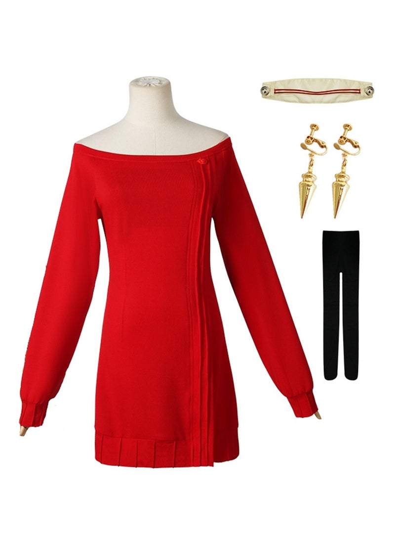 Spy Play House Cos Costume Joel Foger Red Sweater Blair Stage Dress Up Costume - Image 4