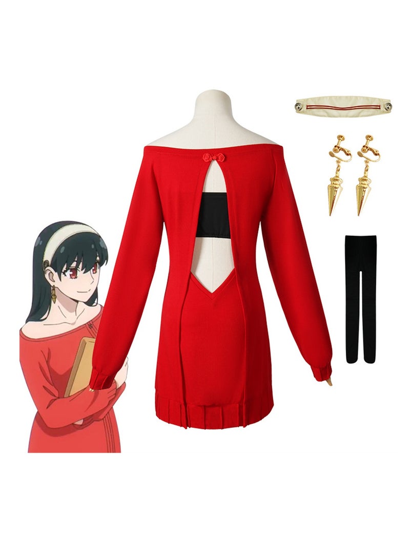 Spy Play House Cos Costume Joel Foger Red Sweater Blair Stage Dress Up Costume - Image 2