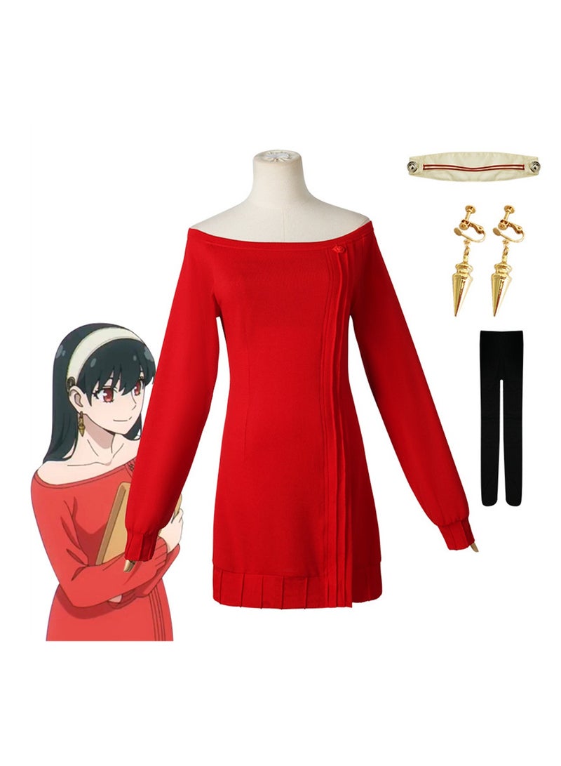 Spy Play House Cos Costume Joel Foger Red Sweater Blair Stage Dress Up Costume - Image 3