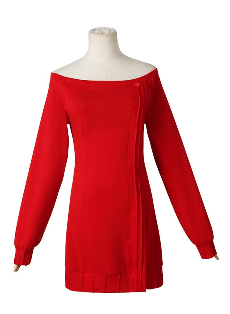 Spy Play House Cos Costume Joel Foger Red Sweater Blair Stage Dress Up Costume - Image 5