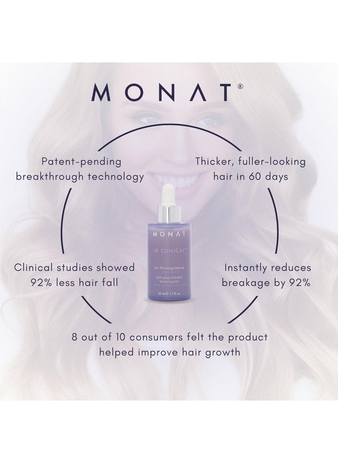 monat - Ir Clinical™ Hair Thinning Defense Serum Hair Restoration Serum Packed With Natural Bioactive Ingredients Hair Density Booster For Thicker Fuller Hair Scalp Nourishing Serum - Image 1