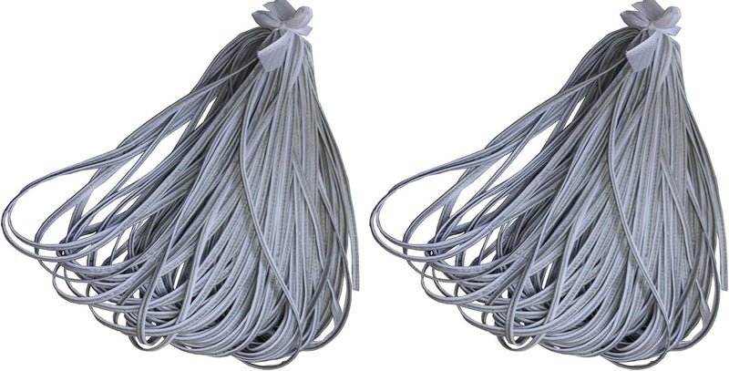 JINBING Silver Reflective Piping Fabric Strip Edging Braid Trim Sew On 21 yds (20meters) (Pack of 2) - Image 1