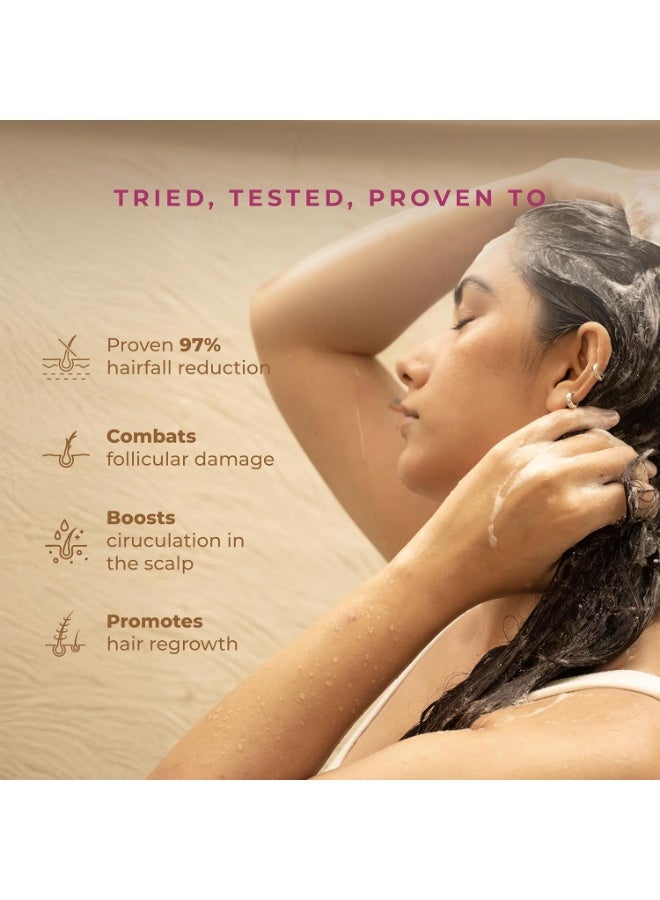 طبيعي شامبو ناتشورالي لمنع تساقط الشعر بالبصل الأحمر والبهرينغراج | شامبو خالٍ من الكبريتات والبارابين | يُقلل تساقط الشعر ويمنع تكسره | يُقوي الشعر | ١٠٠ مل - Image 5