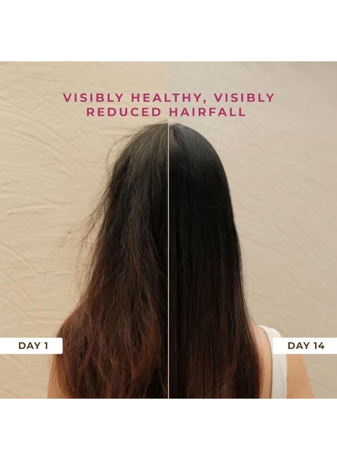 طبيعي شامبو ناتشورالي لمنع تساقط الشعر بالبصل الأحمر والبهرينغراج | شامبو خالٍ من الكبريتات والبارابين | يُقلل تساقط الشعر ويمنع تكسره | يُقوي الشعر | ١٠٠ مل - Image 4