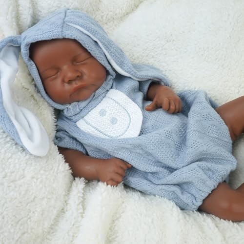 KUICEO Full Silicone Reborn Baby Dolls17 Inch Realistic Newborn Anatomically Correct Boy with Realistic Blood Vessels and SkinSilicone Full Body Lifelike BabyGreat Gift for Childrenwith Gift Box - Image 1