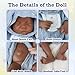 KUICEO Full Silicone Reborn Baby Dolls17 Inch Realistic Newborn Anatomically Correct Boy with Realistic Blood Vessels and SkinSilicone Full Body Lifelike BabyGreat Gift for Childrenwith Gift Box - Image 4