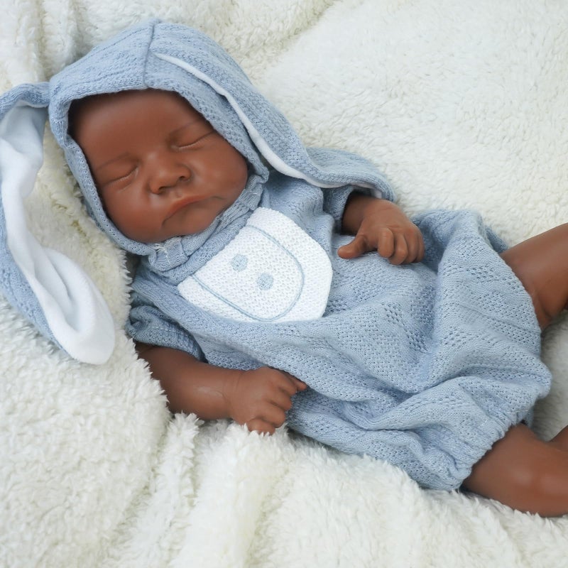KUICEO Full Silicone Reborn Baby Dolls17 Inch Realistic Newborn Anatomically Correct Boy with Realistic Blood Vessels and SkinSilicone Full Body Lifelike BabyGreat Gift for Childrenwith Gift Box - Image 3