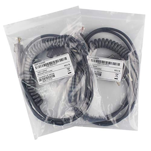 Partshe 2-Pack LS2208 RS232 Serial Cable for Symbol Barcode Scanner LS2208 LS1203 LS2208 LS 4208 LS4278 LS7708 LS9208 RJ45 to DB9 Cable 9ft CBA-R02-C09PAR - Image 2