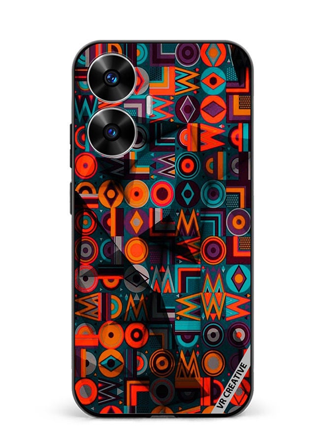 VR CREATIVE Protective Case Cover For Realme C55 Flower Design Multicolour - Image 1