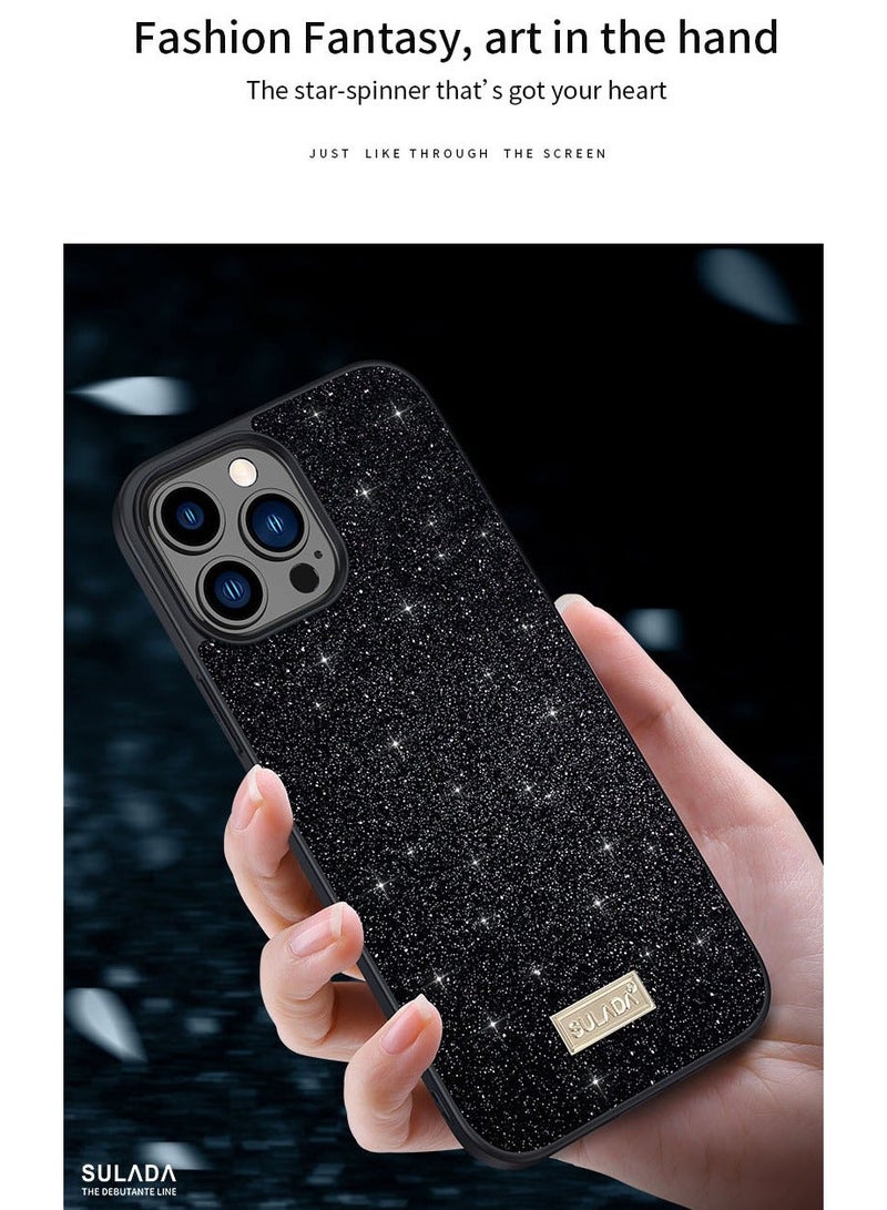 SULADA Case for iPhone 15 Pro Max Cover Shockproof Starry Sky Soft Shell Black - Image 5