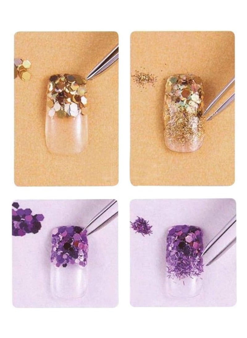 Cool Baby 48 Bottles/Lot 3D DIY Nail Art Decoration Charms Kit, Contain Random Nail Art Pearl Sequin Nail Glitter Powder Acrylic Rhinestone - Image 3